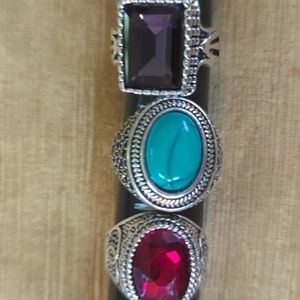 3 Rings size 8